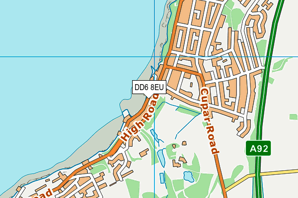 DD6 8EU map - OS VectorMap District (Ordnance Survey)