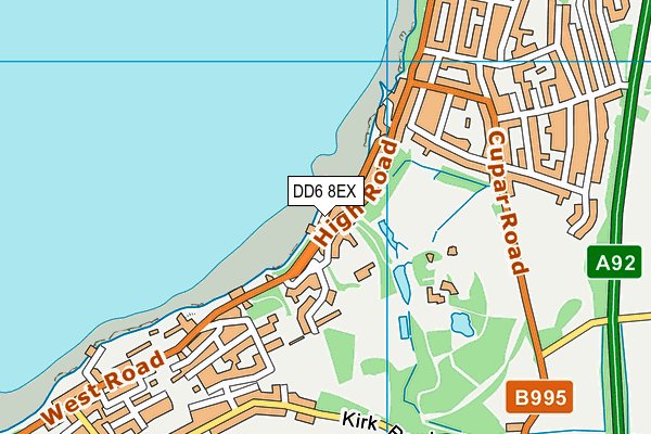 DD6 8EX map - OS VectorMap District (Ordnance Survey)