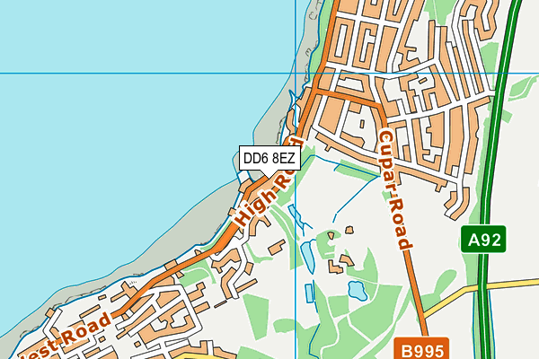 DD6 8EZ map - OS VectorMap District (Ordnance Survey)