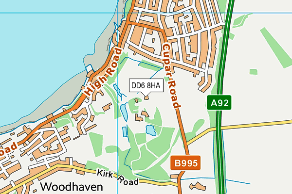 DD6 8HA map - OS VectorMap District (Ordnance Survey)