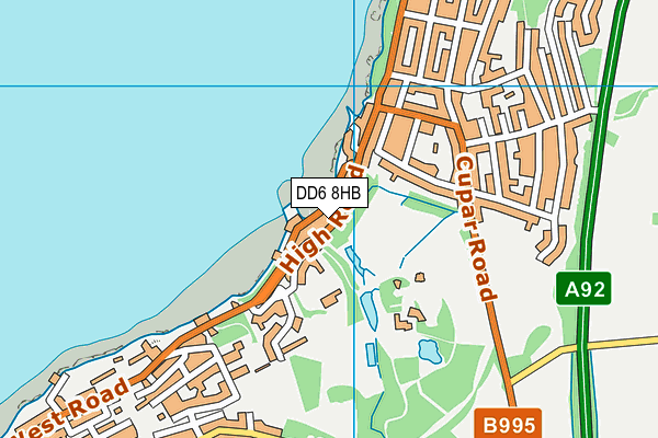 DD6 8HB map - OS VectorMap District (Ordnance Survey)