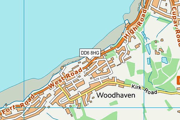 DD6 8HG map - OS VectorMap District (Ordnance Survey)