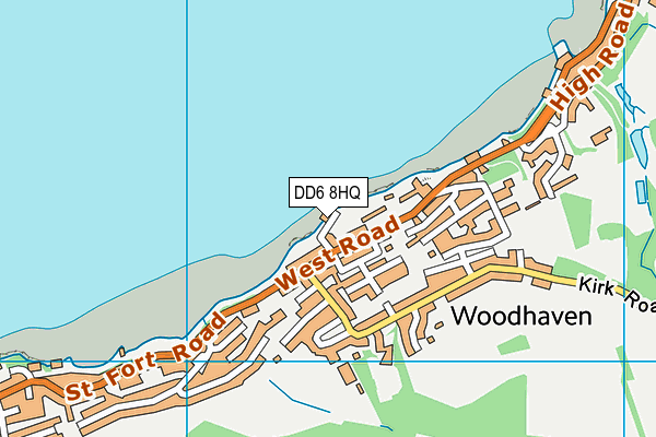 DD6 8HQ map - OS VectorMap District (Ordnance Survey)