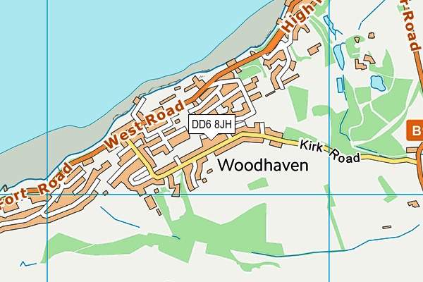 DD6 8JH map - OS VectorMap District (Ordnance Survey)