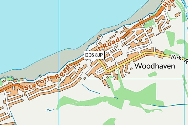 DD6 8JP map - OS VectorMap District (Ordnance Survey)