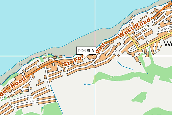 DD6 8LA map - OS VectorMap District (Ordnance Survey)