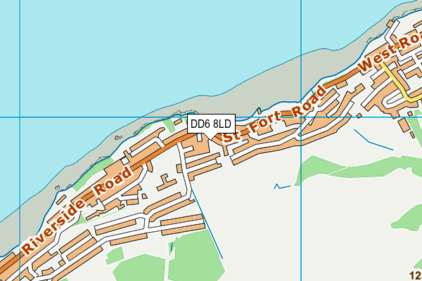 DD6 8LD map - OS VectorMap District (Ordnance Survey)