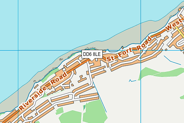 DD6 8LE map - OS VectorMap District (Ordnance Survey)