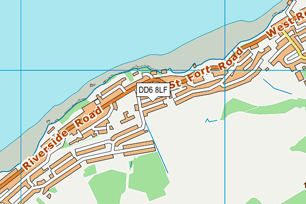 DD6 8LF map - OS VectorMap District (Ordnance Survey)