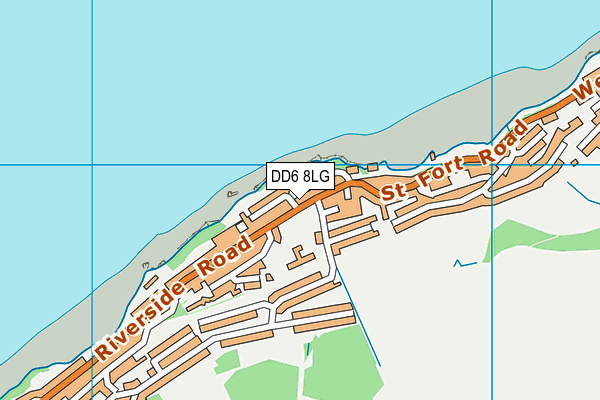 DD6 8LG map - OS VectorMap District (Ordnance Survey)
