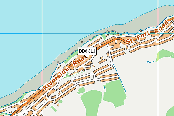 DD6 8LJ map - OS VectorMap District (Ordnance Survey)