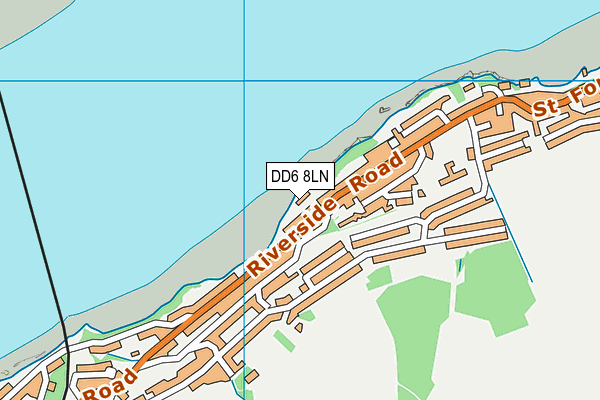 DD6 8LN map - OS VectorMap District (Ordnance Survey)