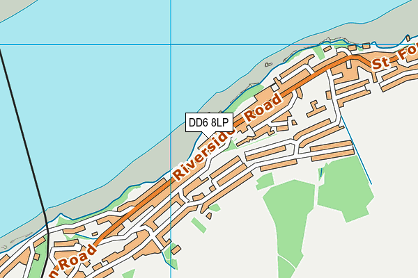 DD6 8LP map - OS VectorMap District (Ordnance Survey)