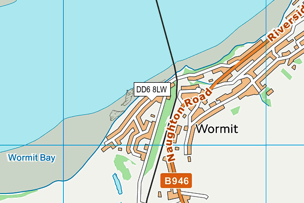 DD6 8LW map - OS VectorMap District (Ordnance Survey)