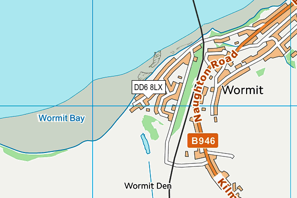 DD6 8LX map - OS VectorMap District (Ordnance Survey)