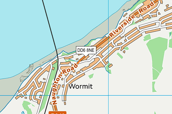 DD6 8NE map - OS VectorMap District (Ordnance Survey)