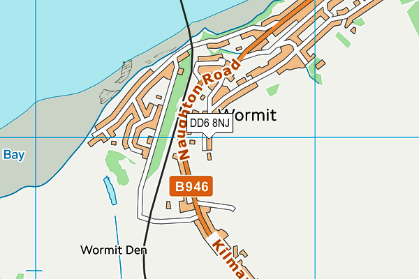 DD6 8NJ map - OS VectorMap District (Ordnance Survey)