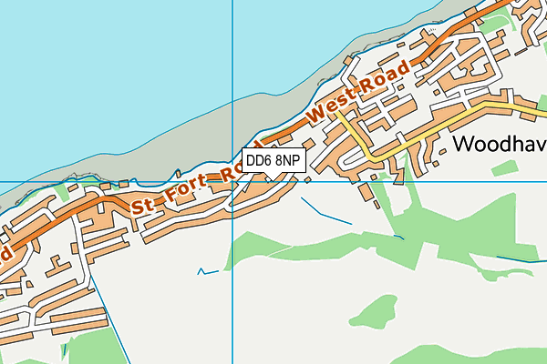 DD6 8NP map - OS VectorMap District (Ordnance Survey)