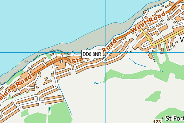 DD6 8NR map - OS VectorMap District (Ordnance Survey)