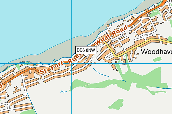 DD6 8NW map - OS VectorMap District (Ordnance Survey)