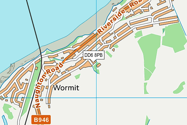 DD6 8PB map - OS VectorMap District (Ordnance Survey)