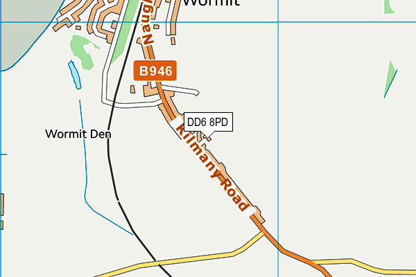 DD6 8PD map - OS VectorMap District (Ordnance Survey)