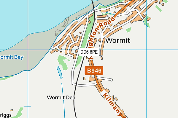 DD6 8PE map - OS VectorMap District (Ordnance Survey)
