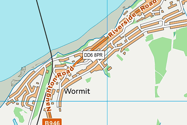 DD6 8PR map - OS VectorMap District (Ordnance Survey)