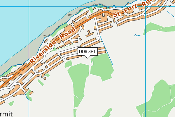 DD6 8PT map - OS VectorMap District (Ordnance Survey)