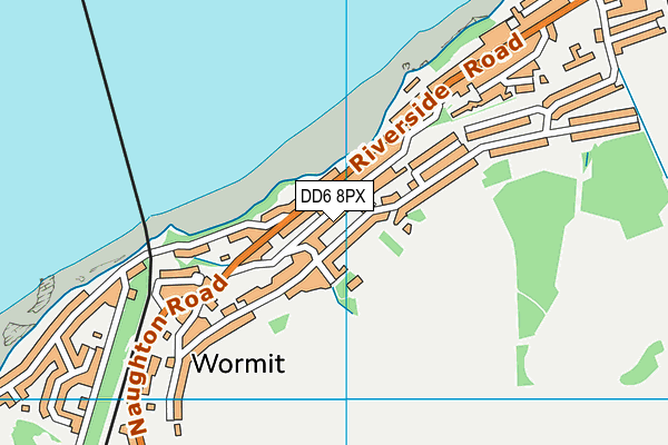 DD6 8PX map - OS VectorMap District (Ordnance Survey)