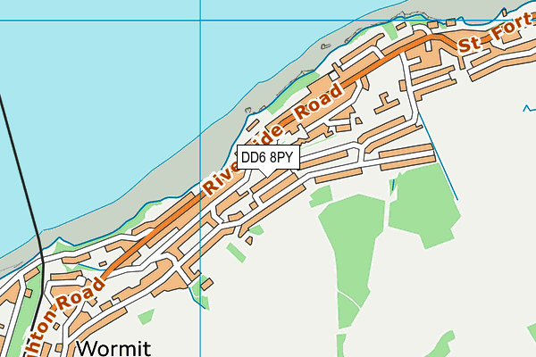 DD6 8PY map - OS VectorMap District (Ordnance Survey)