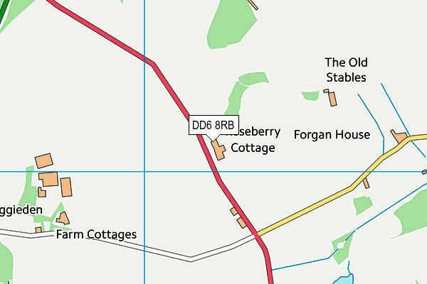 DD6 8RB map - OS VectorMap District (Ordnance Survey)