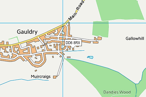 DD6 8RX map - OS VectorMap District (Ordnance Survey)