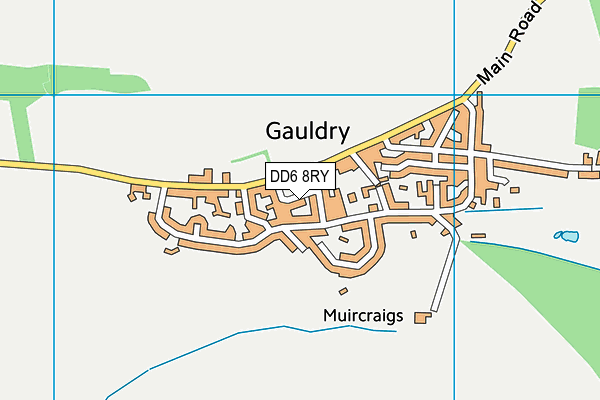 DD6 8RY map - OS VectorMap District (Ordnance Survey)