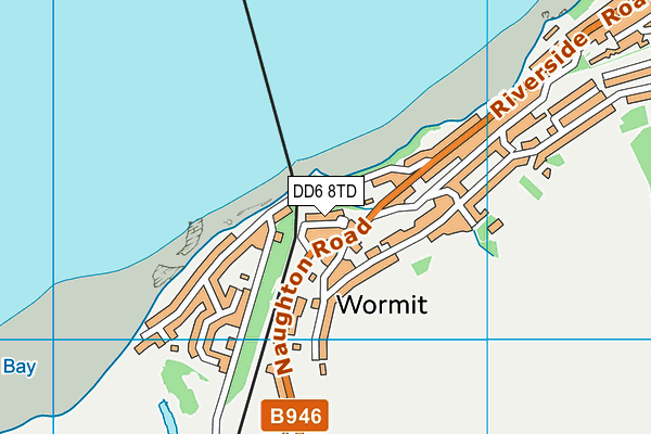 DD6 8TD map - OS VectorMap District (Ordnance Survey)