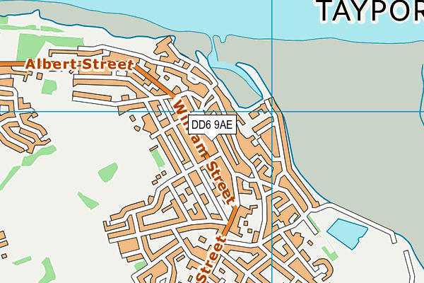 DD6 9AE map - OS VectorMap District (Ordnance Survey)