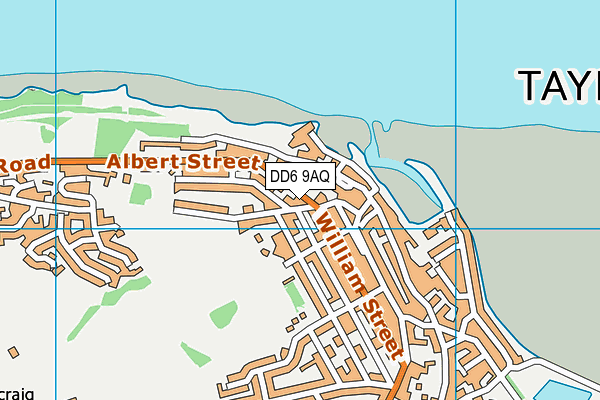 DD6 9AQ map - OS VectorMap District (Ordnance Survey)