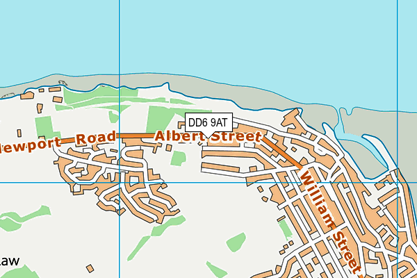 DD6 9AT map - OS VectorMap District (Ordnance Survey)