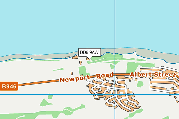 DD6 9AW map - OS VectorMap District (Ordnance Survey)