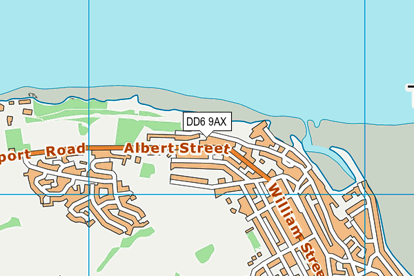 DD6 9AX map - OS VectorMap District (Ordnance Survey)