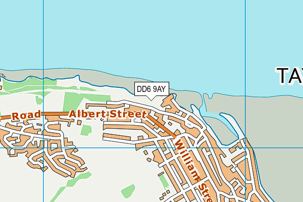 DD6 9AY map - OS VectorMap District (Ordnance Survey)