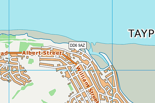 DD6 9AZ map - OS VectorMap District (Ordnance Survey)