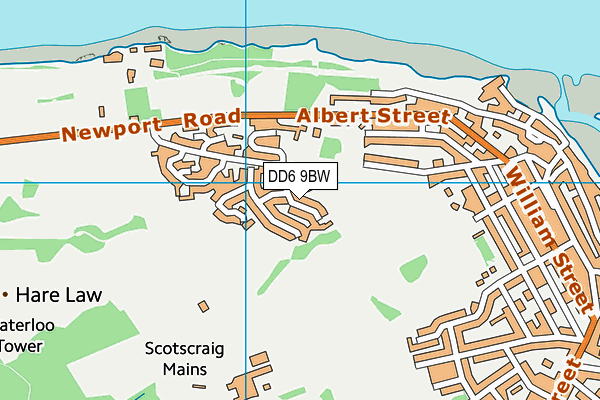 DD6 9BW map - OS VectorMap District (Ordnance Survey)
