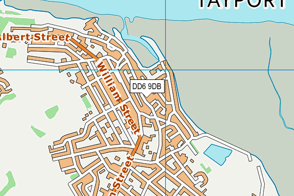 DD6 9DB map - OS VectorMap District (Ordnance Survey)