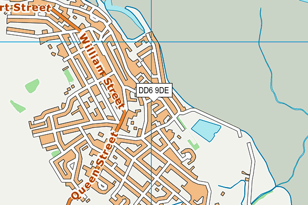 DD6 9DE map - OS VectorMap District (Ordnance Survey)