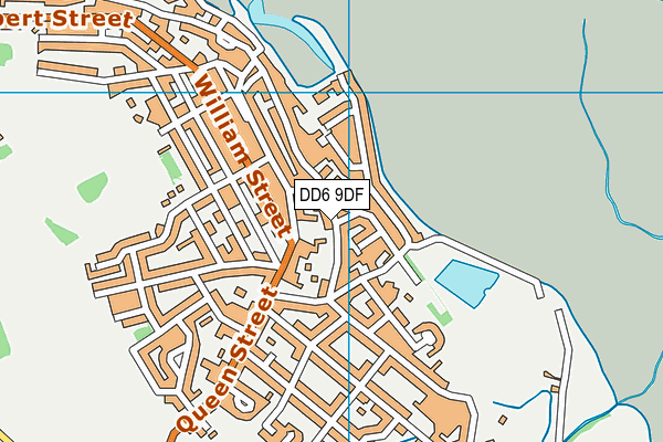 DD6 9DF map - OS VectorMap District (Ordnance Survey)