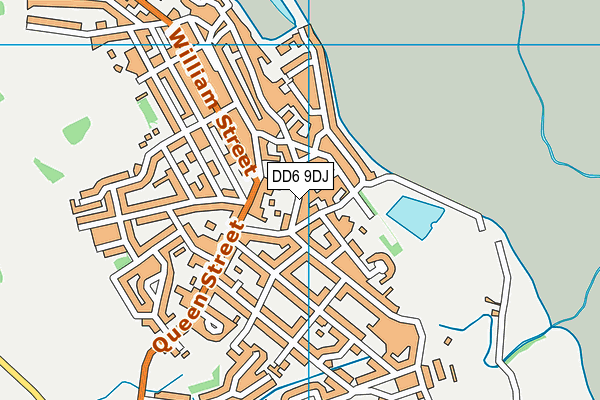 DD6 9DJ map - OS VectorMap District (Ordnance Survey)