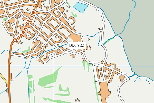 DD6 9DZ map - OS VectorMap District (Ordnance Survey)