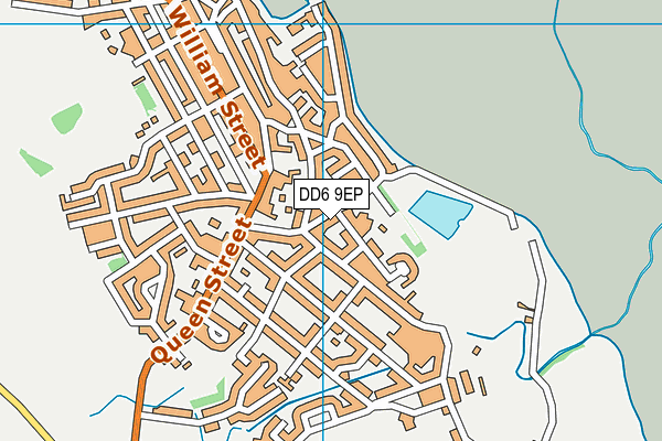 DD6 9EP map - OS VectorMap District (Ordnance Survey)