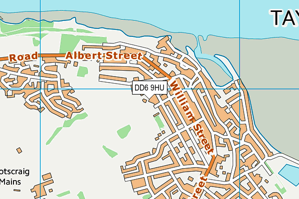 DD6 9HU map - OS VectorMap District (Ordnance Survey)